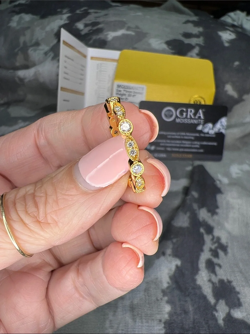 Gold-Tone Round Cut Ring - Yellow Gold